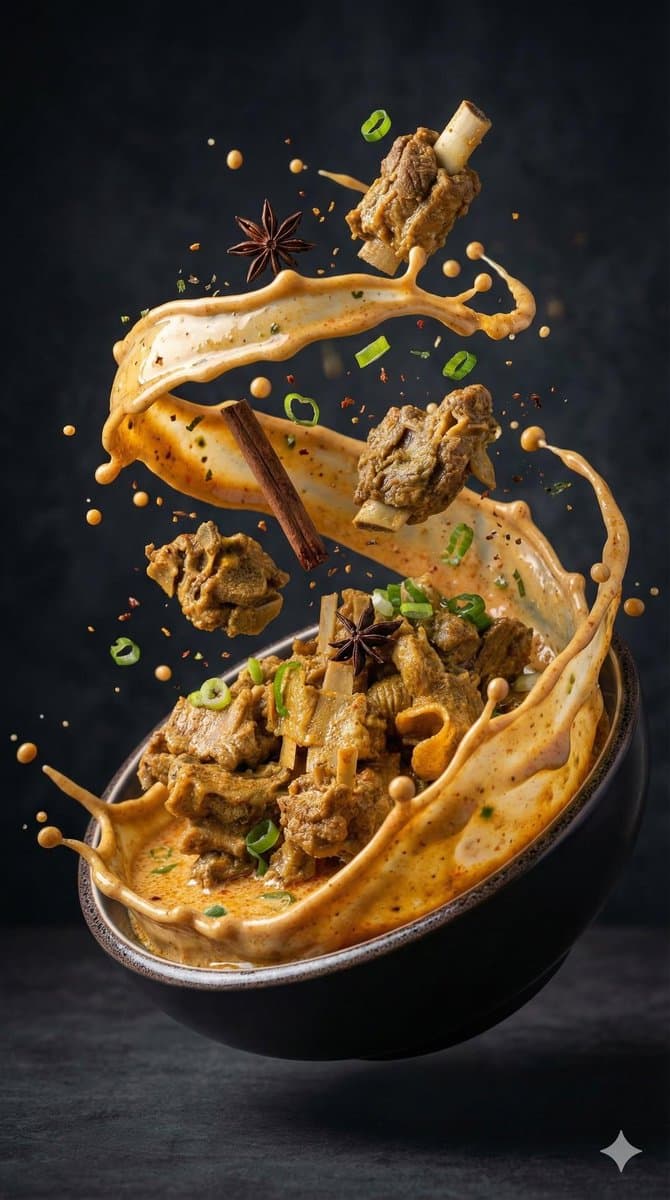 High-Speed Food Photography of Exploding Asian Soup — example 2