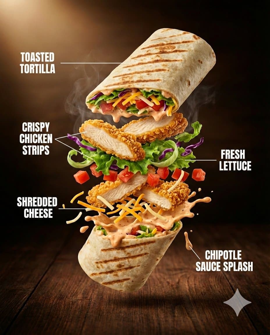 Ultra-Realistic Luxury Fast-Food Ad Shot — example 1