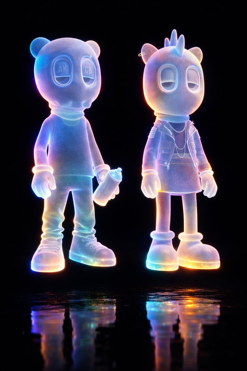 Holographic Character Generation Prompt — example 1