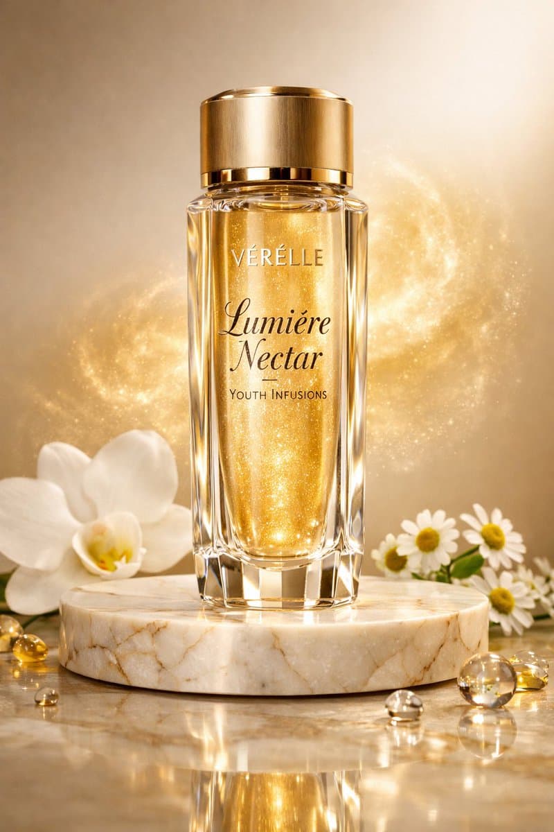 Luxury Skincare Commercial Photography: Lumière Nectar — example 1