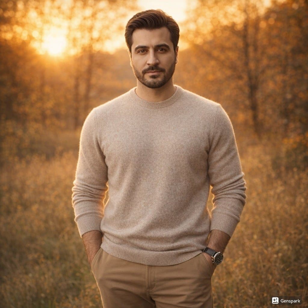 Golden Hour Fashion Portrait of a South Asian Man — example 3