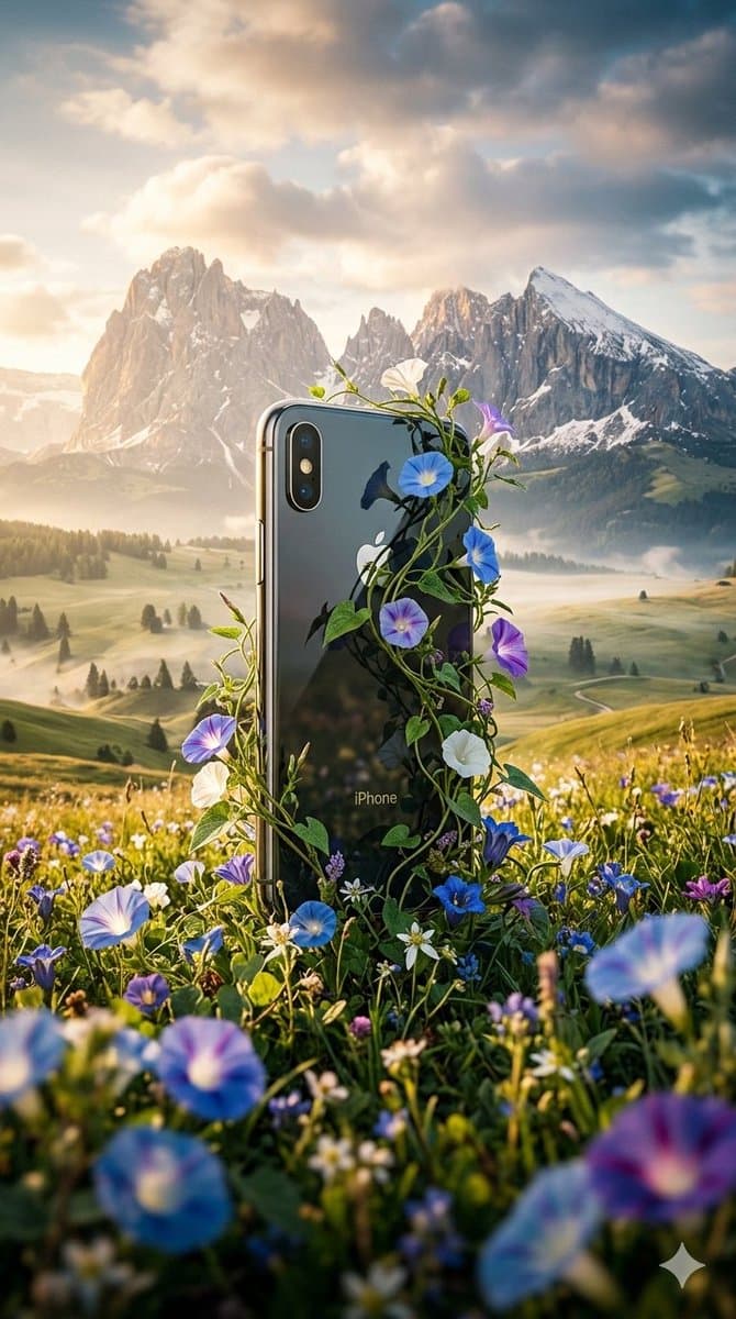 Hyperrealistic Nature-Reclaiming-Tech Poster — example 2
