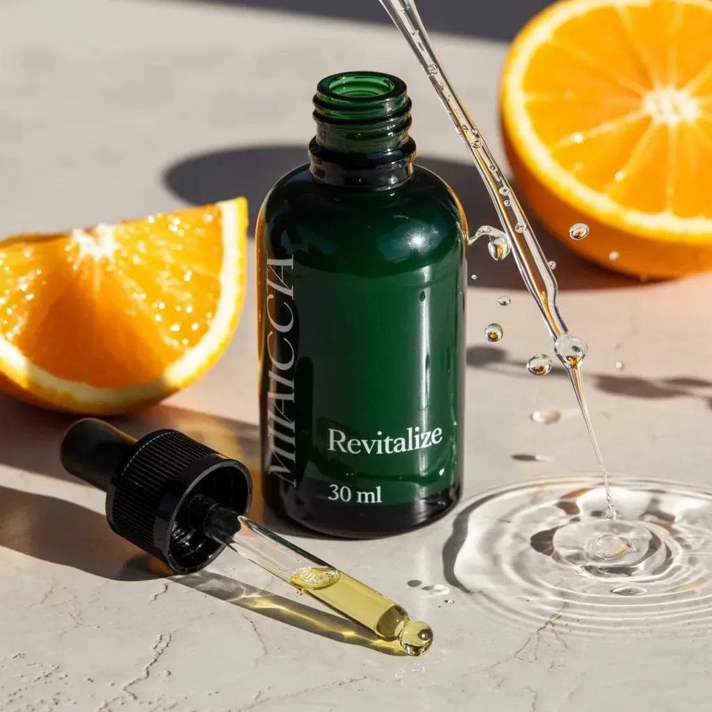 Citrus Skincare Product Macro Photography Prompt — example 3