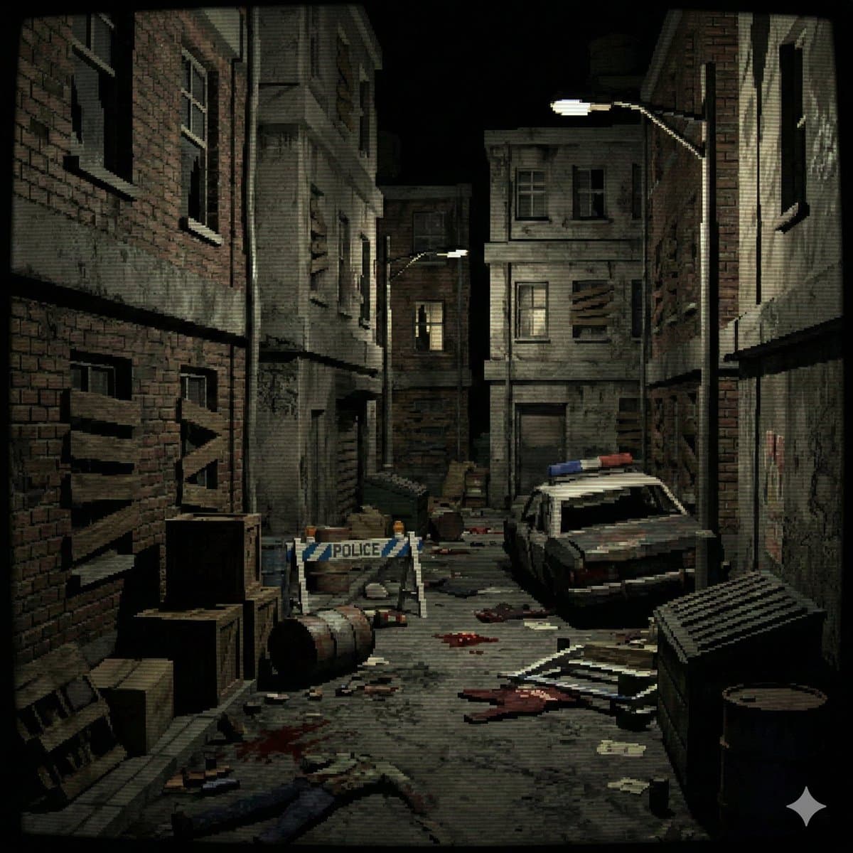 PS1 Low-Poly Video Game Background — example 1
