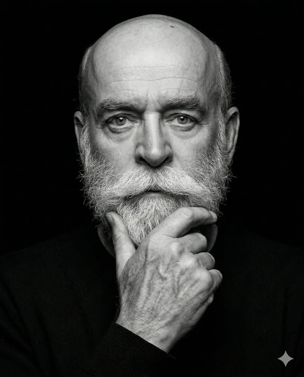 High-Contrast Monochrome Portrait Prompt — example 3