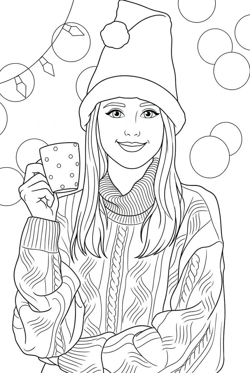 Convert Photo to Black and White Coloring Page — example 2
