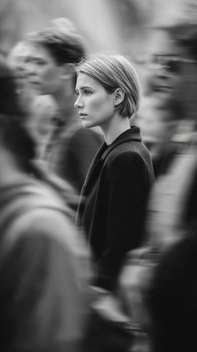 Editorial Monochrome Street Photograph (Leica SL3) — example 1