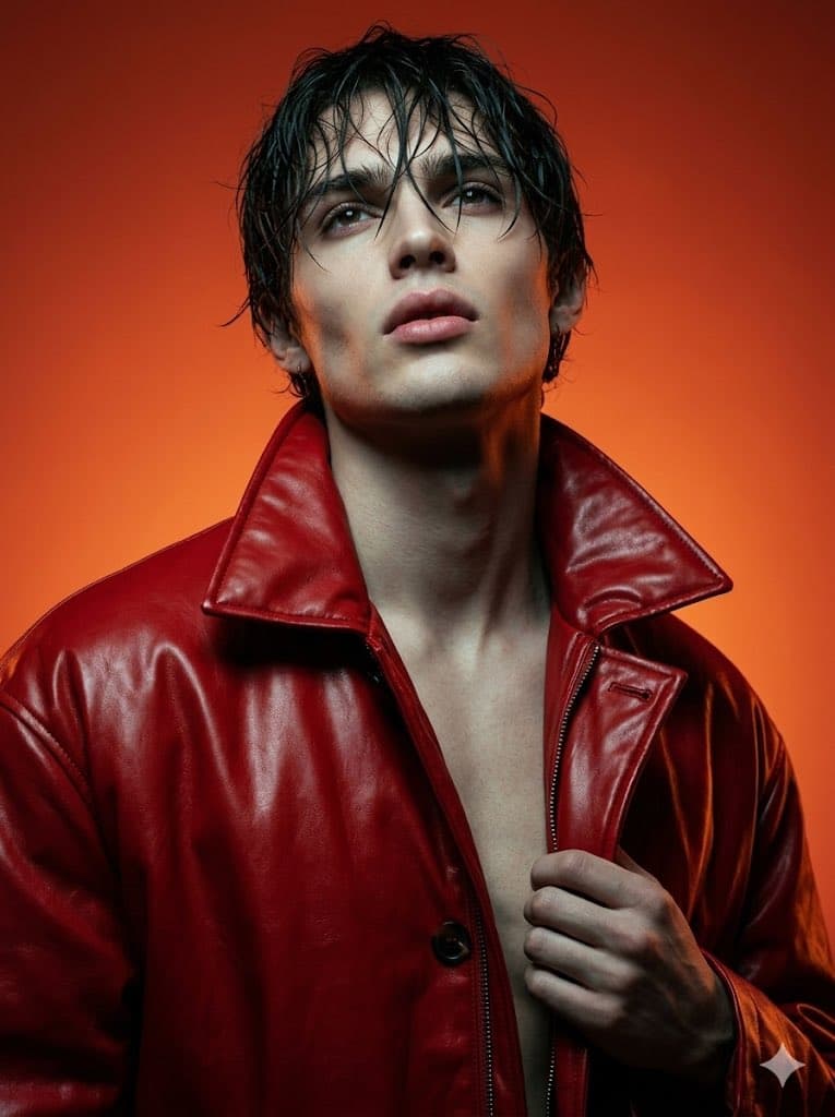 High Fashion Cinematic Androgynous Portrait — example 1