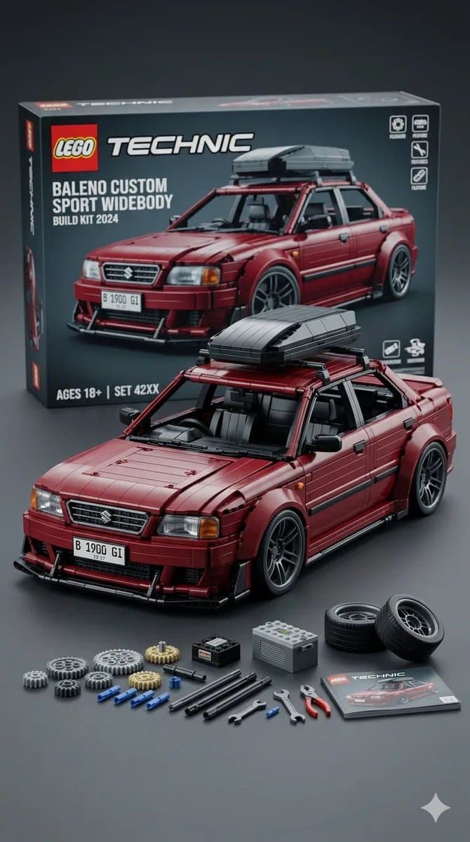 Ultra-Detailed LEGO Technic Product Render — example 2