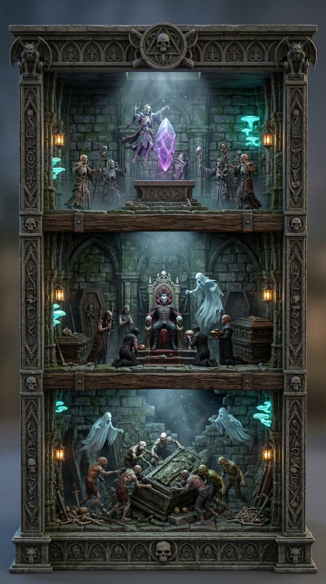 Ornate Diorama of Undead Dungeon