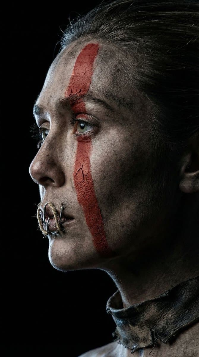 The Crimson Vow - Hyper-Realistic Cinematic Profile — example 1
