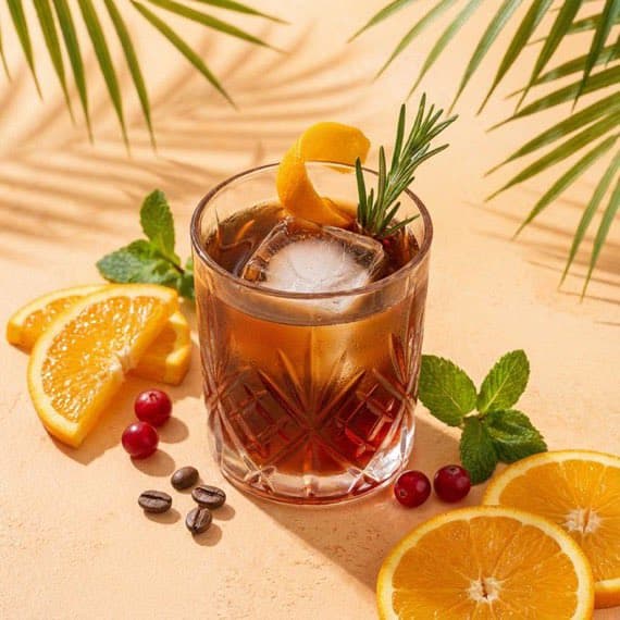 High-end cocktail photography prompt for Nano Banana Pro — example 2