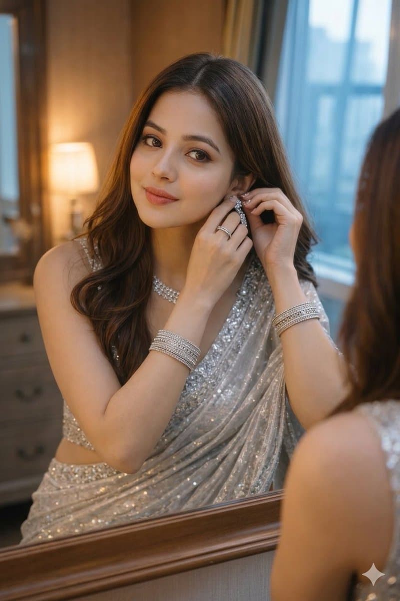 Ultra-Realistic Portrait with Saree and Face Reference — example 1