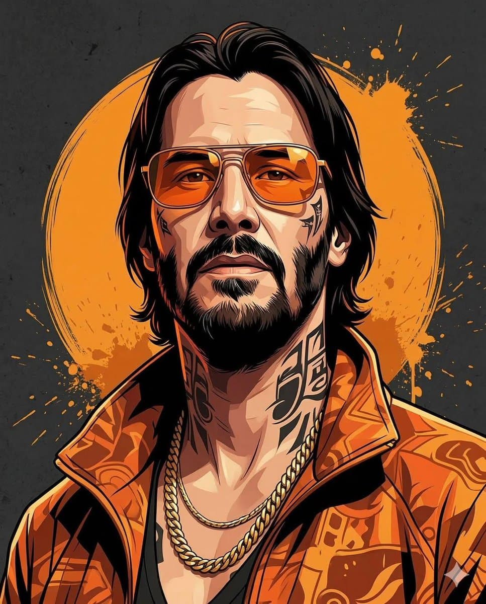 Prompt for stylized urban portrait with reference image fidelity — example 2