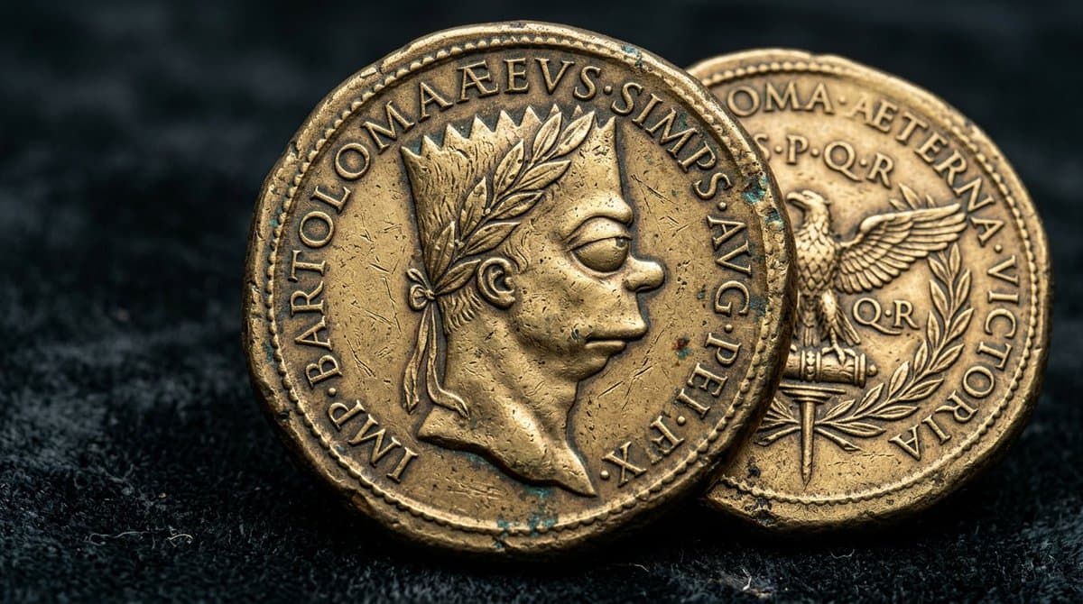 Hyperrealistic Ancient Roman Empire Coin