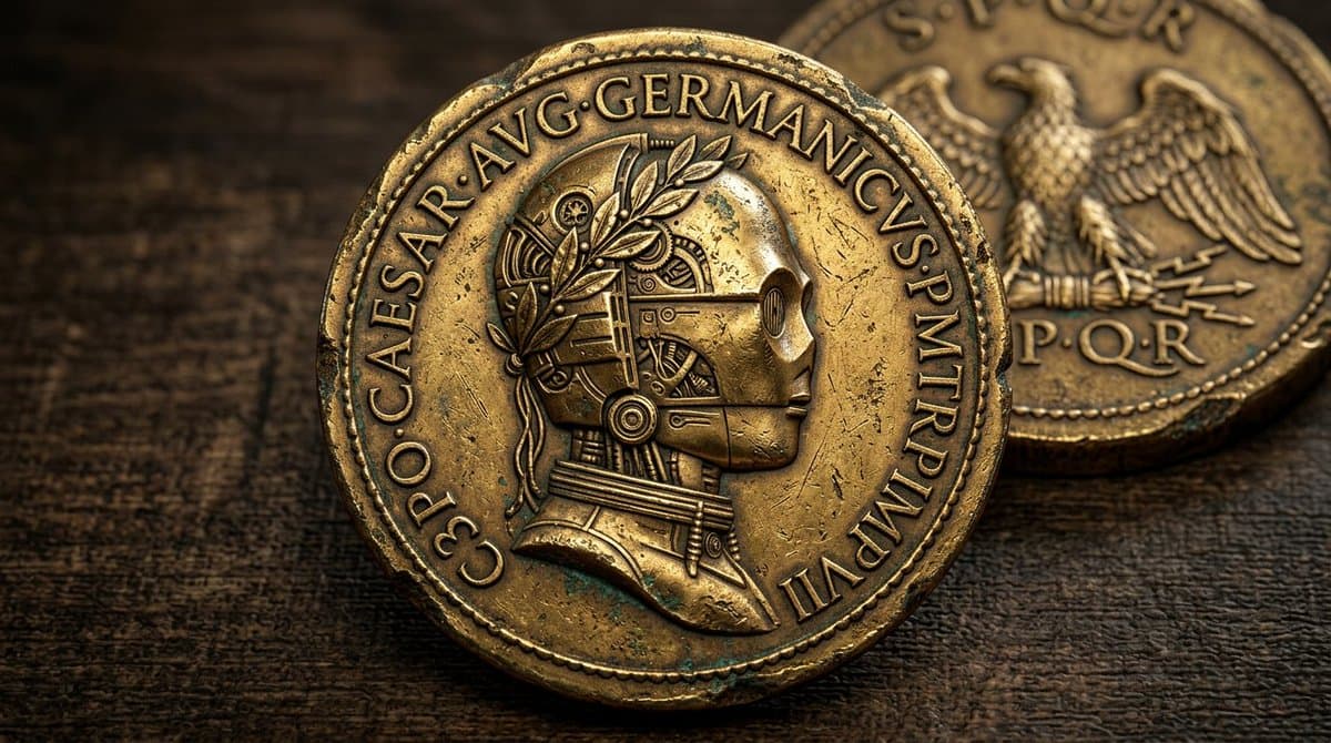 Hyperrealistic Ancient Roman Empire Coin — example 4