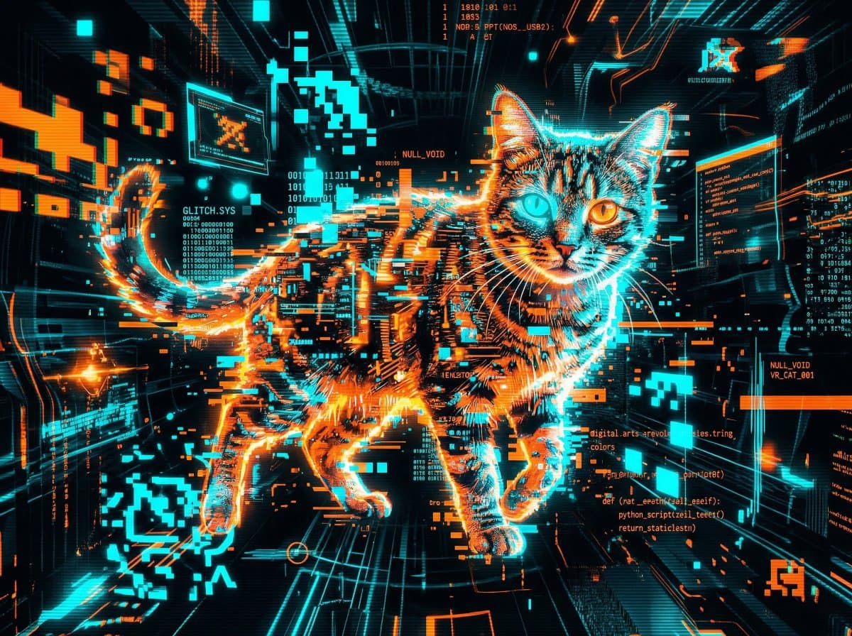 Cyber Cat Prompt Comparison