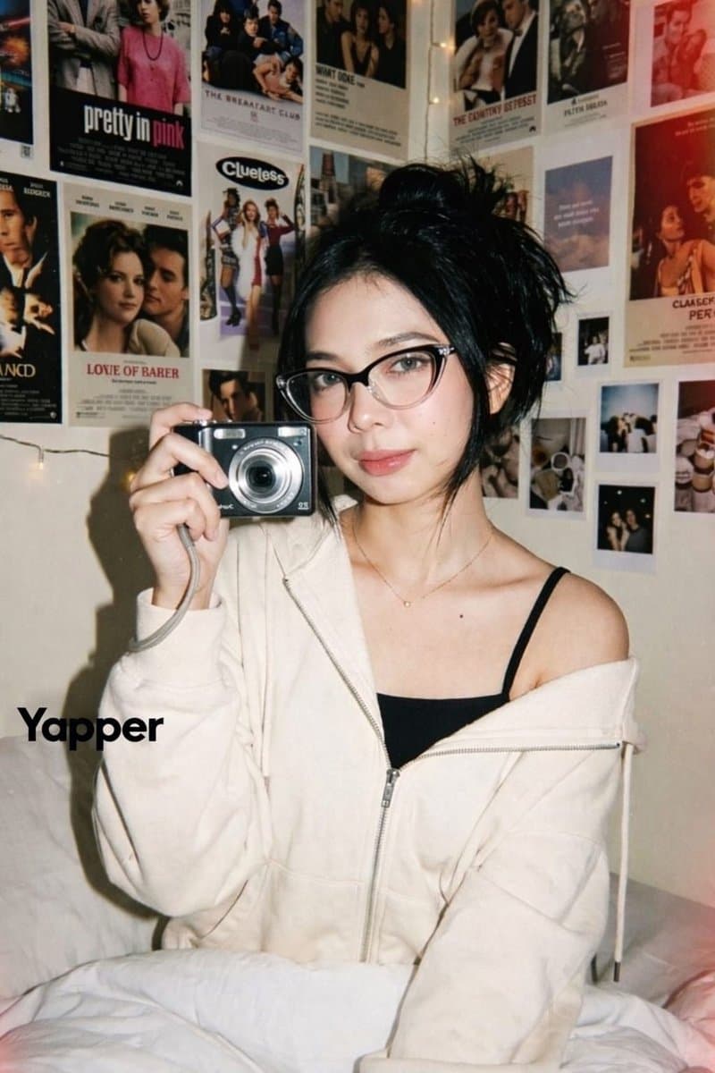 Y2K Candid Digital Camera Portrait of a Young Woman — example 1