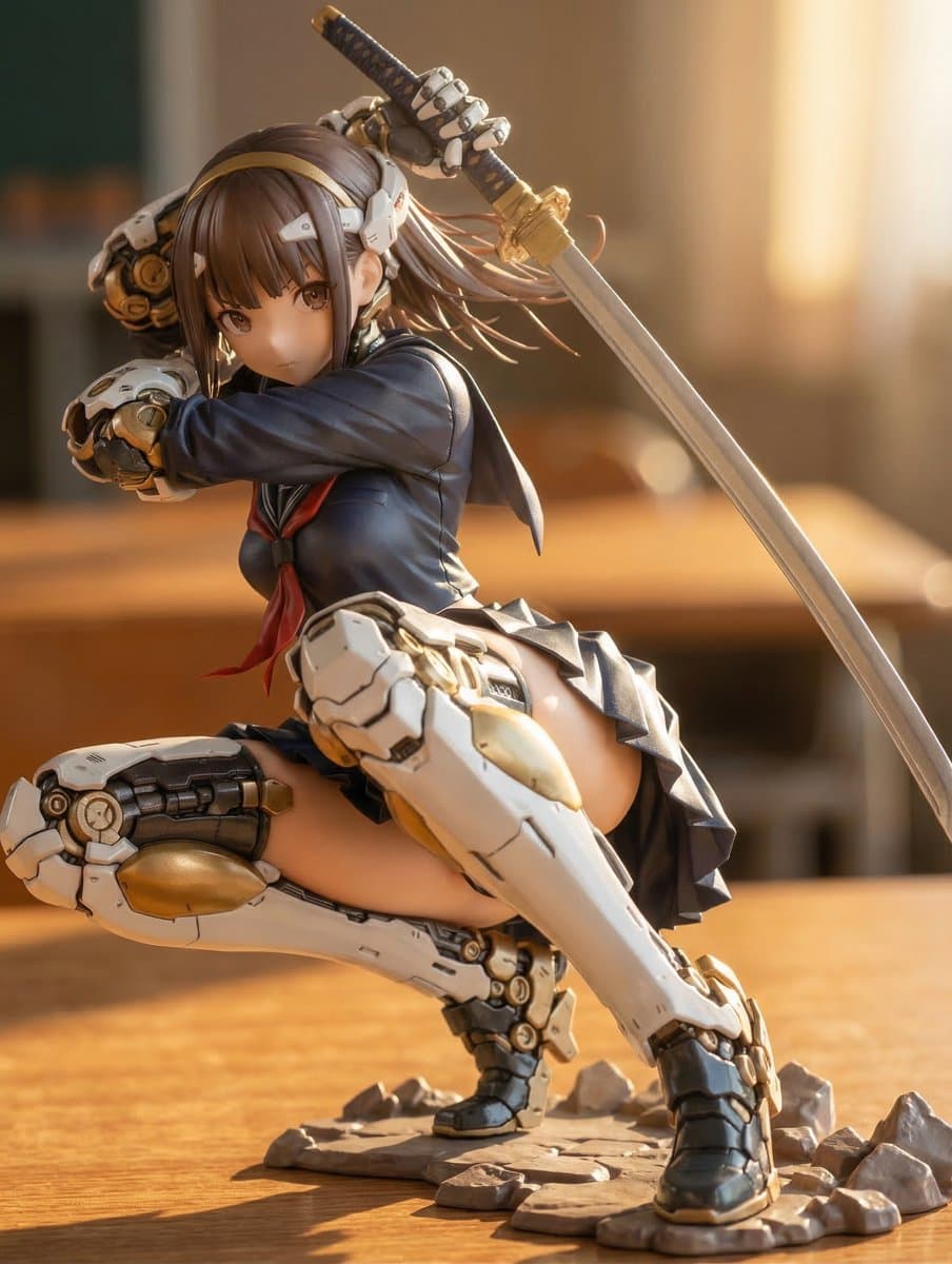 Samurai Mecha Girl Figure — example 4