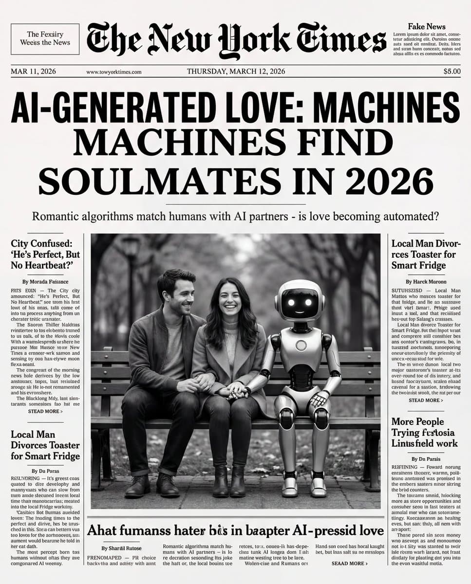 Humorous New York Times Front Pages — example 1