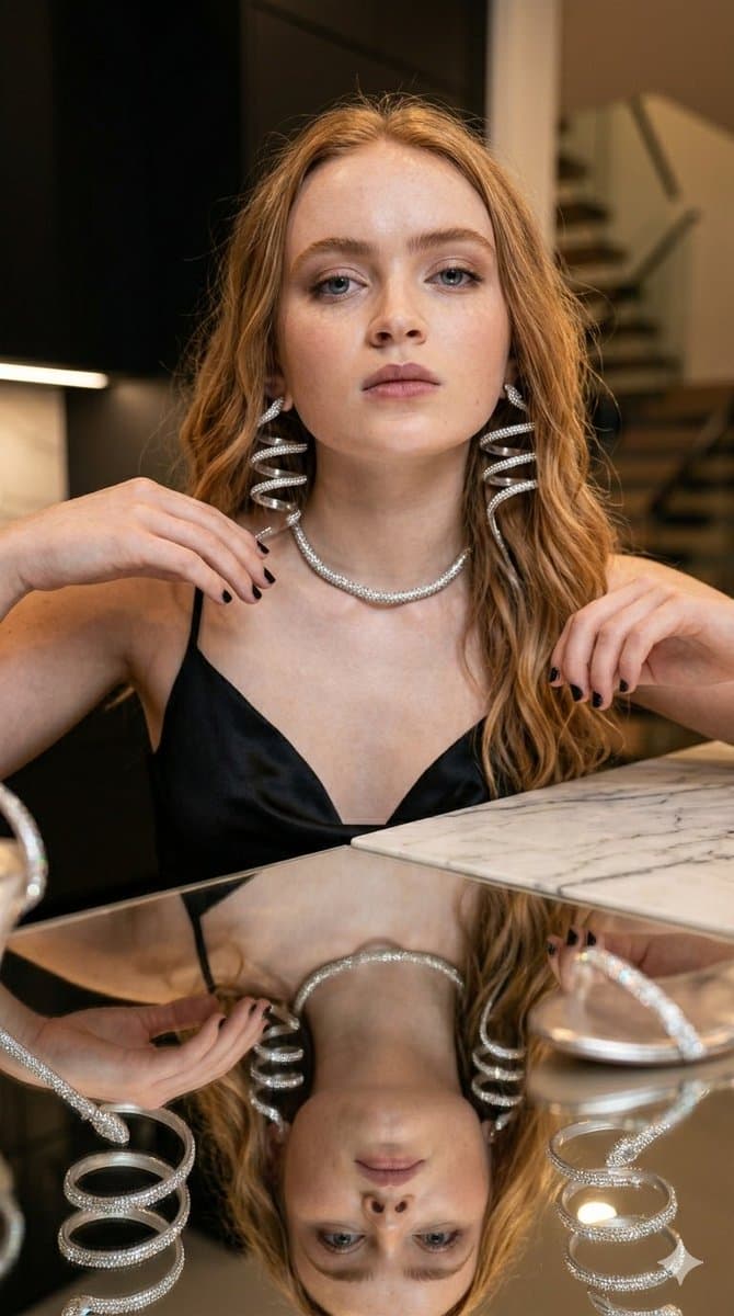 Glamorous Luxury Interior Fashion Shot — example 1