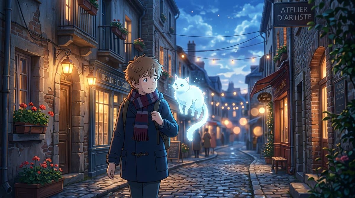 Makoto Shinkai Inspired Anime Cinematic Scene — example 1