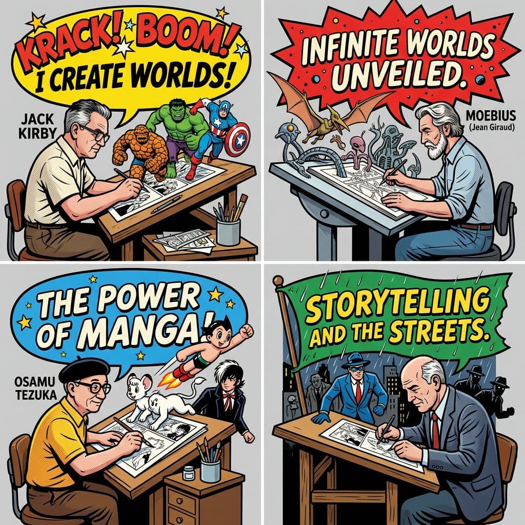 Pop-Art Comic Artist Diorama Prompt for Nano Banana Pro — example 1