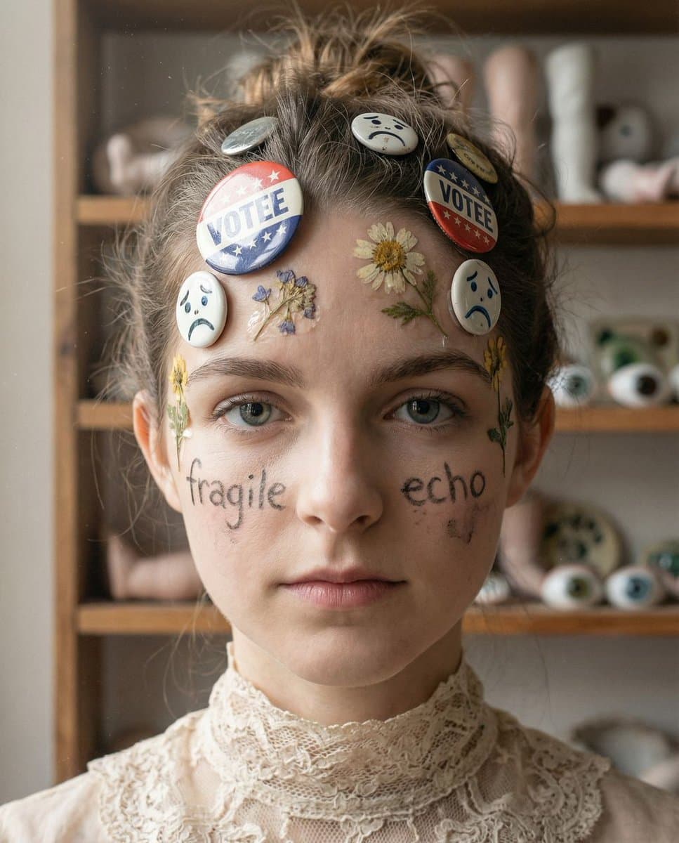Tangible Melancholy: Surreal Editorial Portrait — example 1