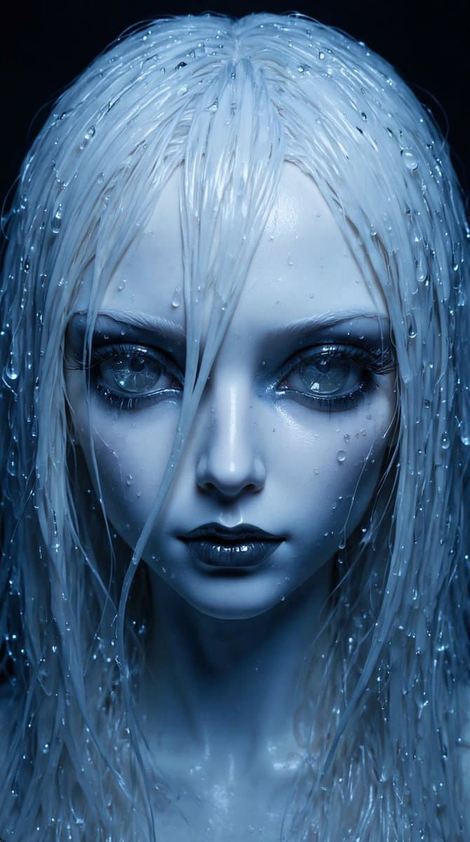 High-Fashion Ball-Jointed Doll in Synthetic Despair — example 1