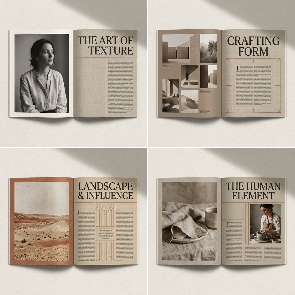 Editorial Magazine Spread Concept Prompt — example 1