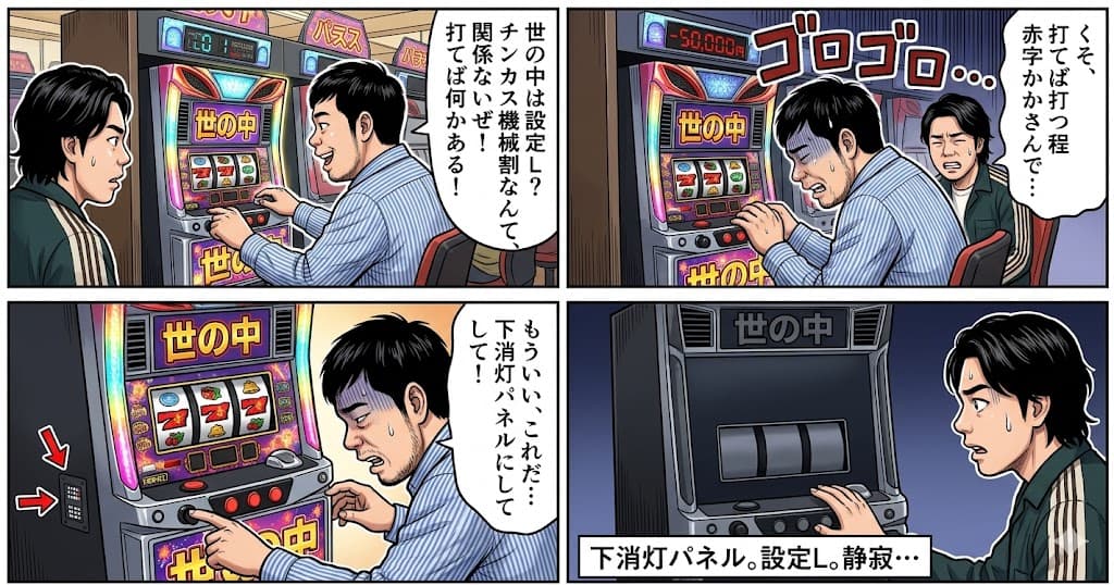 Four-Panel Manga: The World is Setting L — example 1