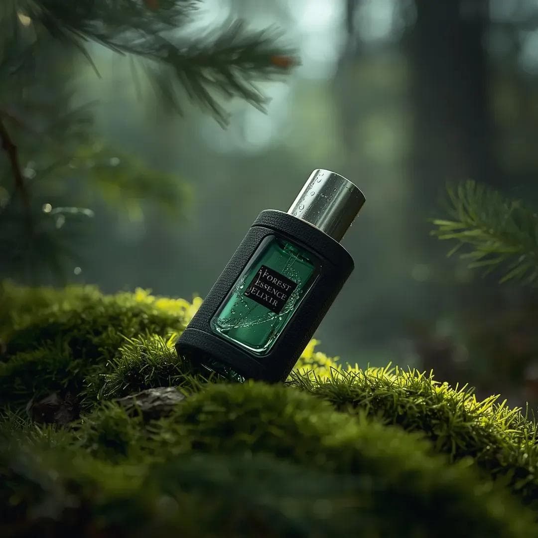 Ultra-realistic Fragrance Product Shot — example 1