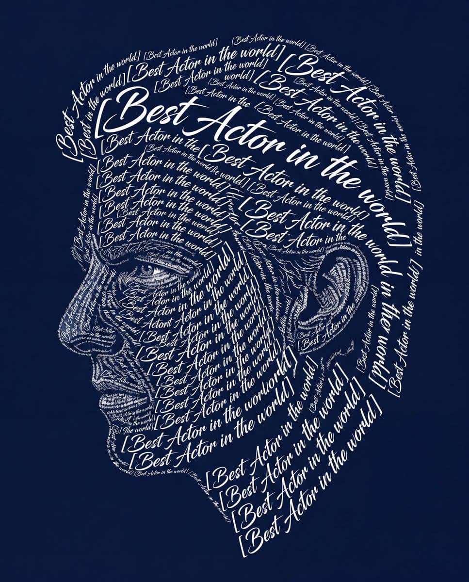 Typographic Art Portrait — example 2
