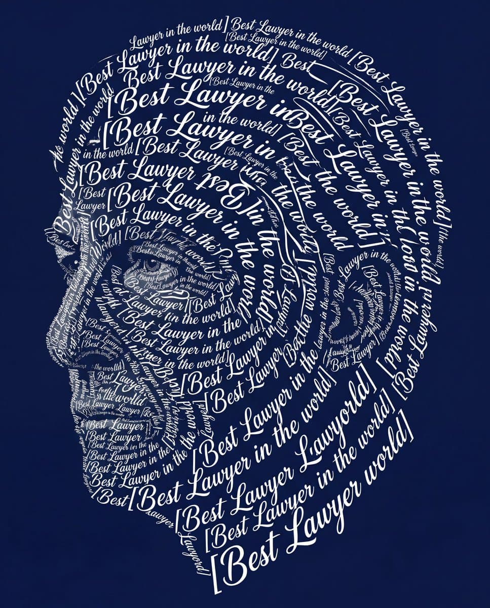 Typographic Art Portrait — example 3