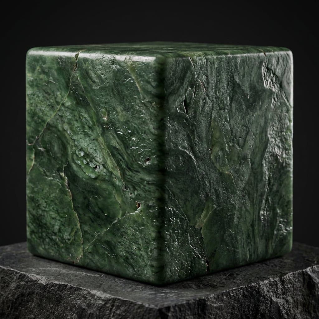 Jade Stone Cube Texture — example 1