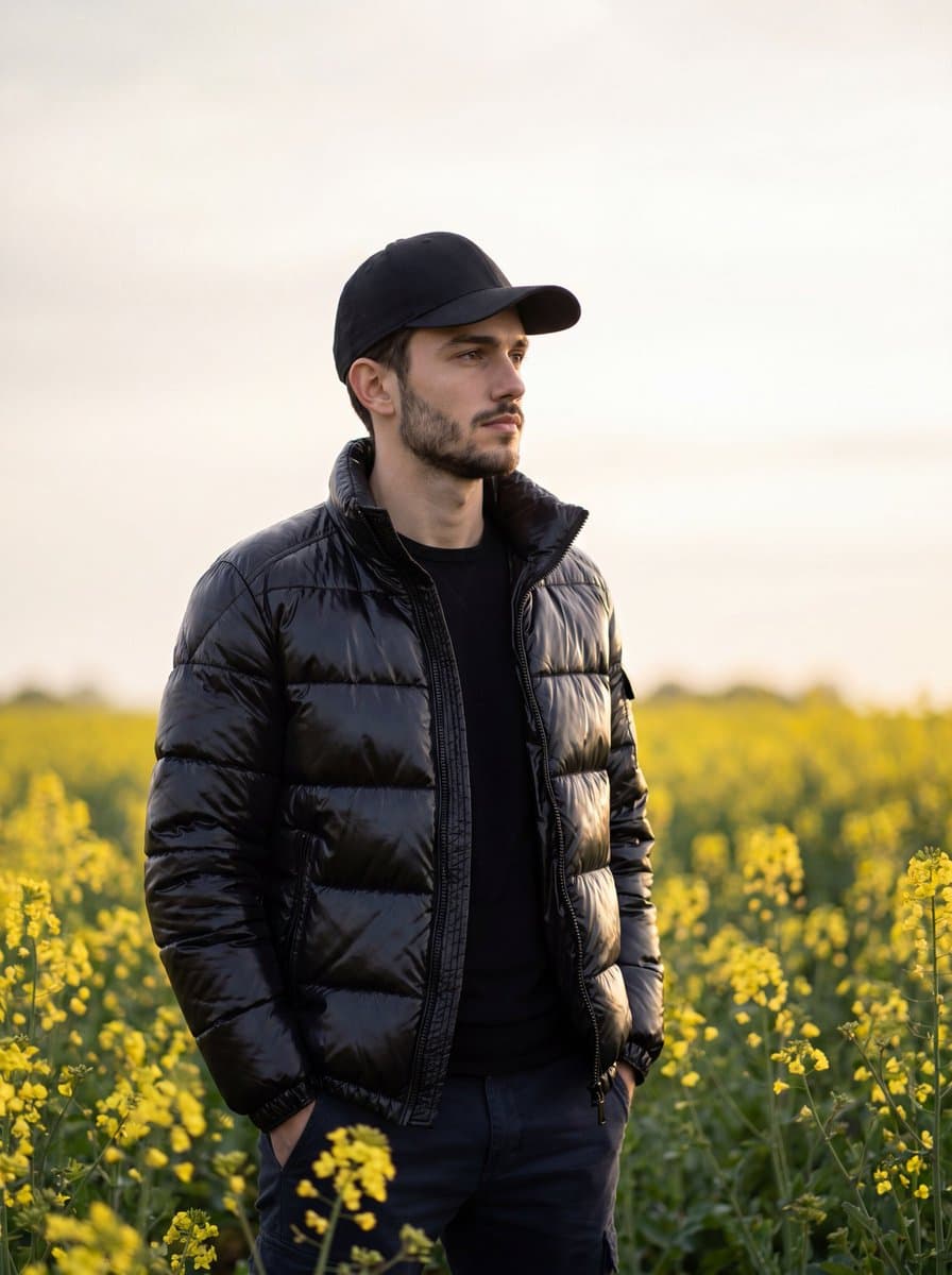 Moody Cinematic Meadow Portrait — example 1