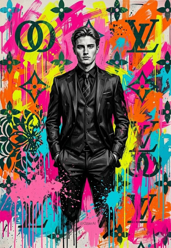 Pop-Art Graffiti Portrait — example 1