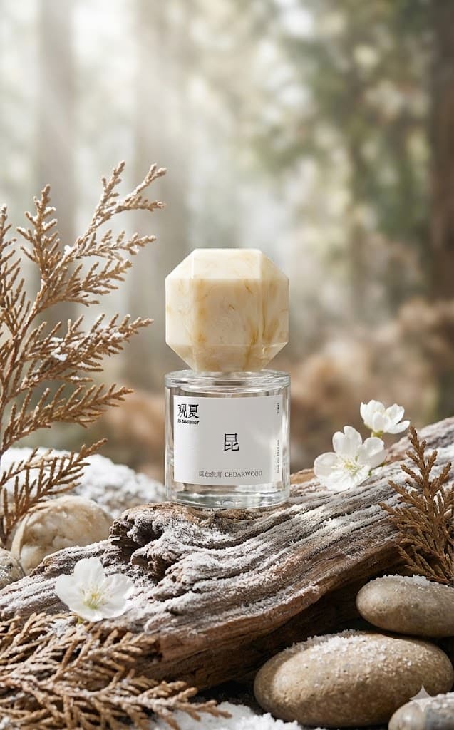 Perfume promo with niche Le Labo-like feel — example 2