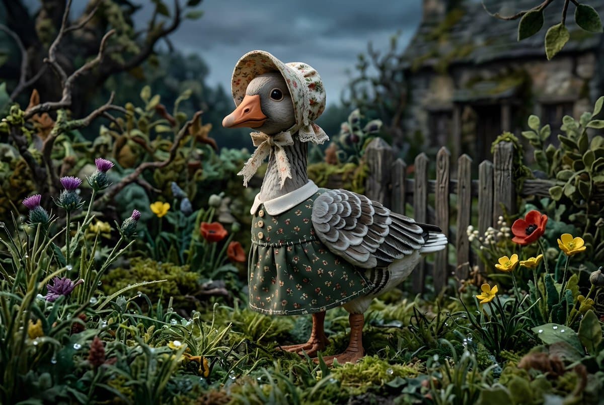 Whimsygoth Goose Illustration — example 1