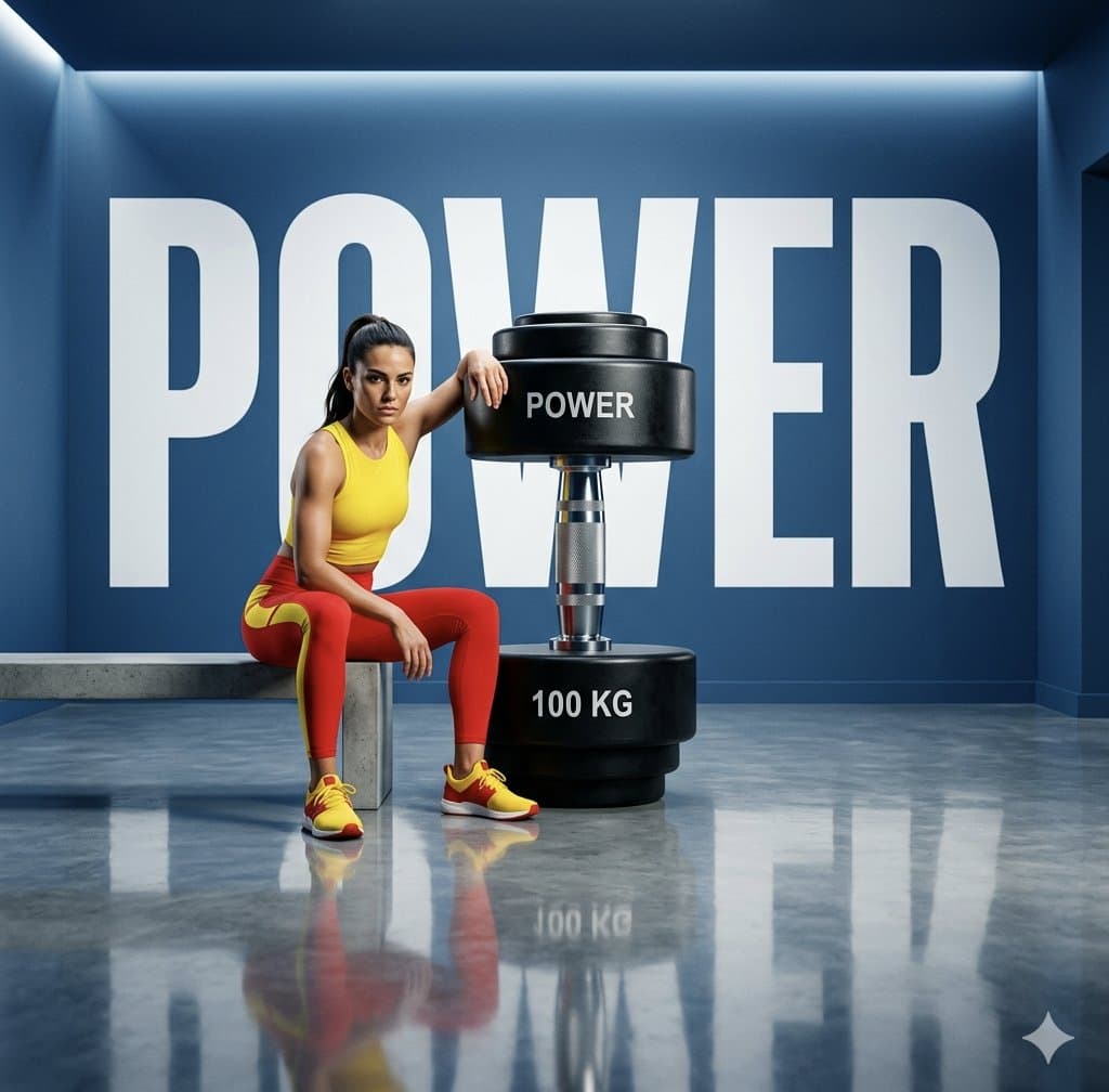 Bold Editorial Fitness Portrait — example 1