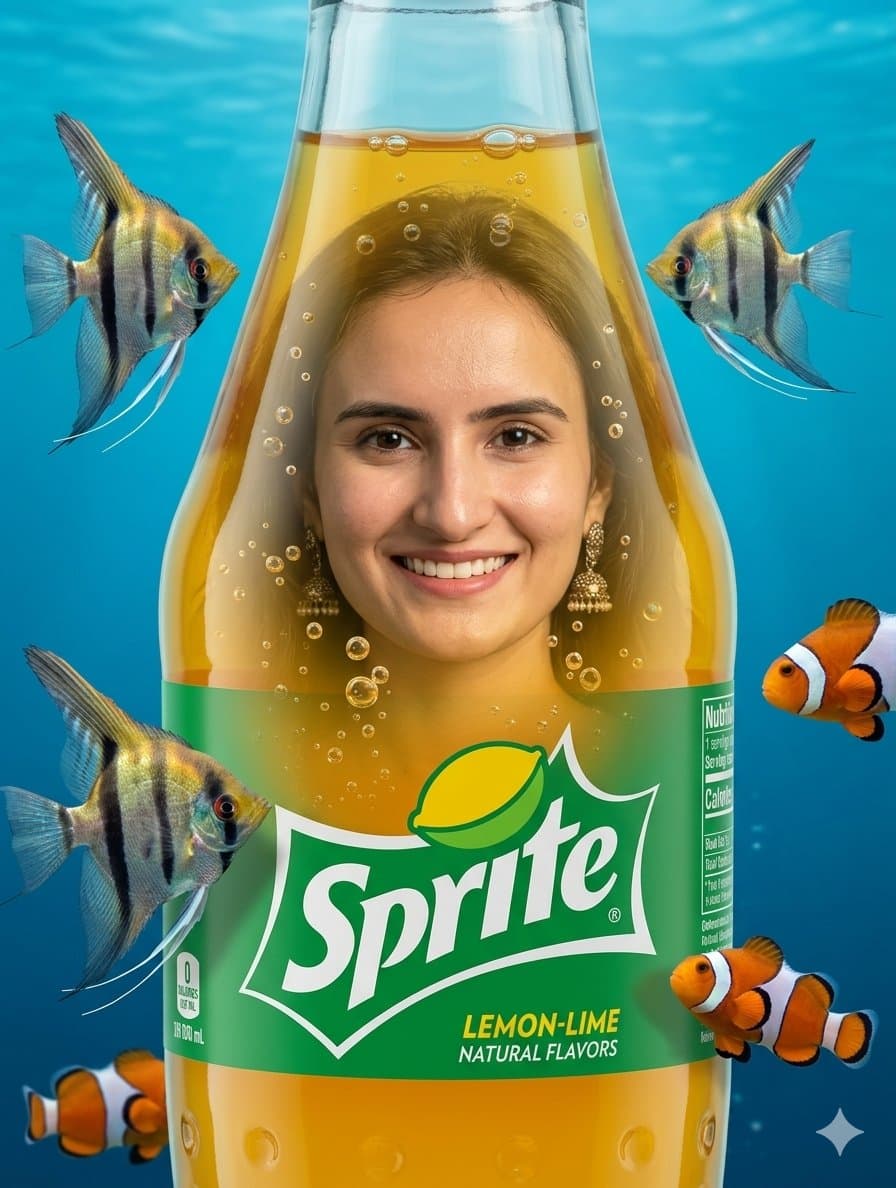 Surreal Sprite Bottle Artwork — example 1