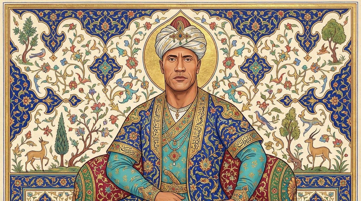 Safavid-Era Persian Miniature Portrait — example 2