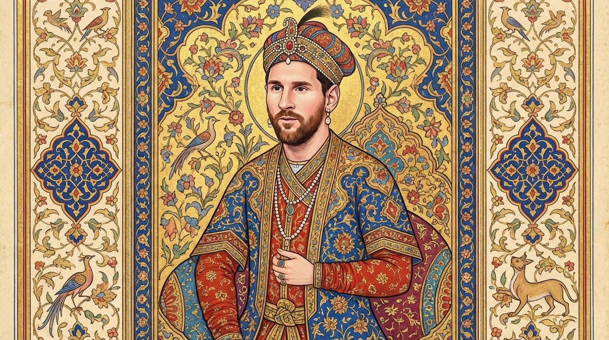 Safavid-Era Persian Miniature Portrait — example 4