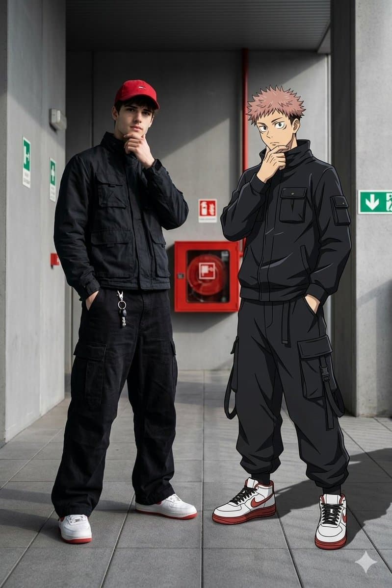 Real-Life and Anime Character Composite — example 1