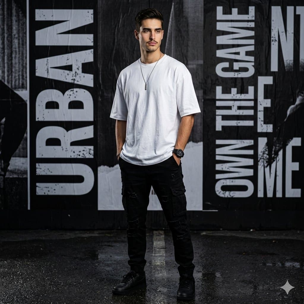 Urban Noir Fashion Editorial — example 1