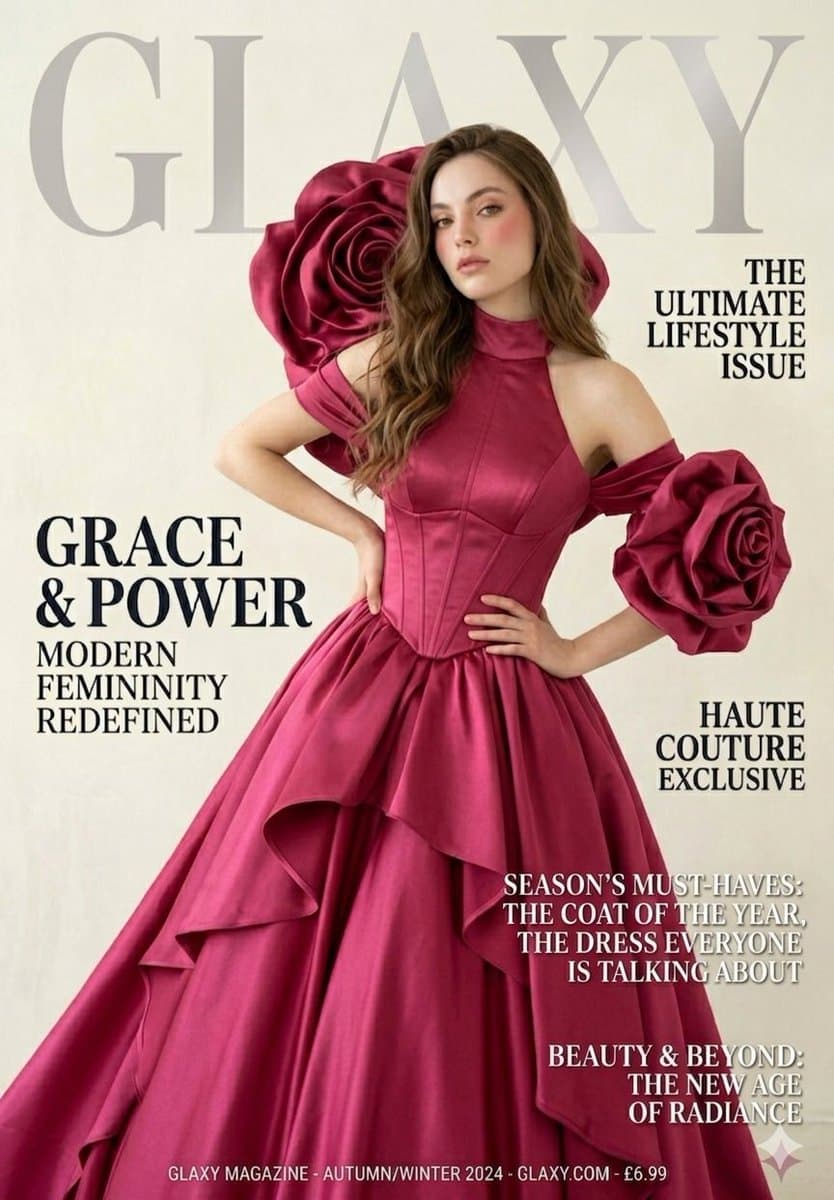 High-End Haute Couture Magazine Cover — example 1