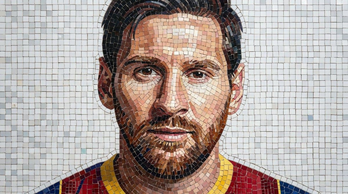 Mosaic Portrait Style Image — example 2