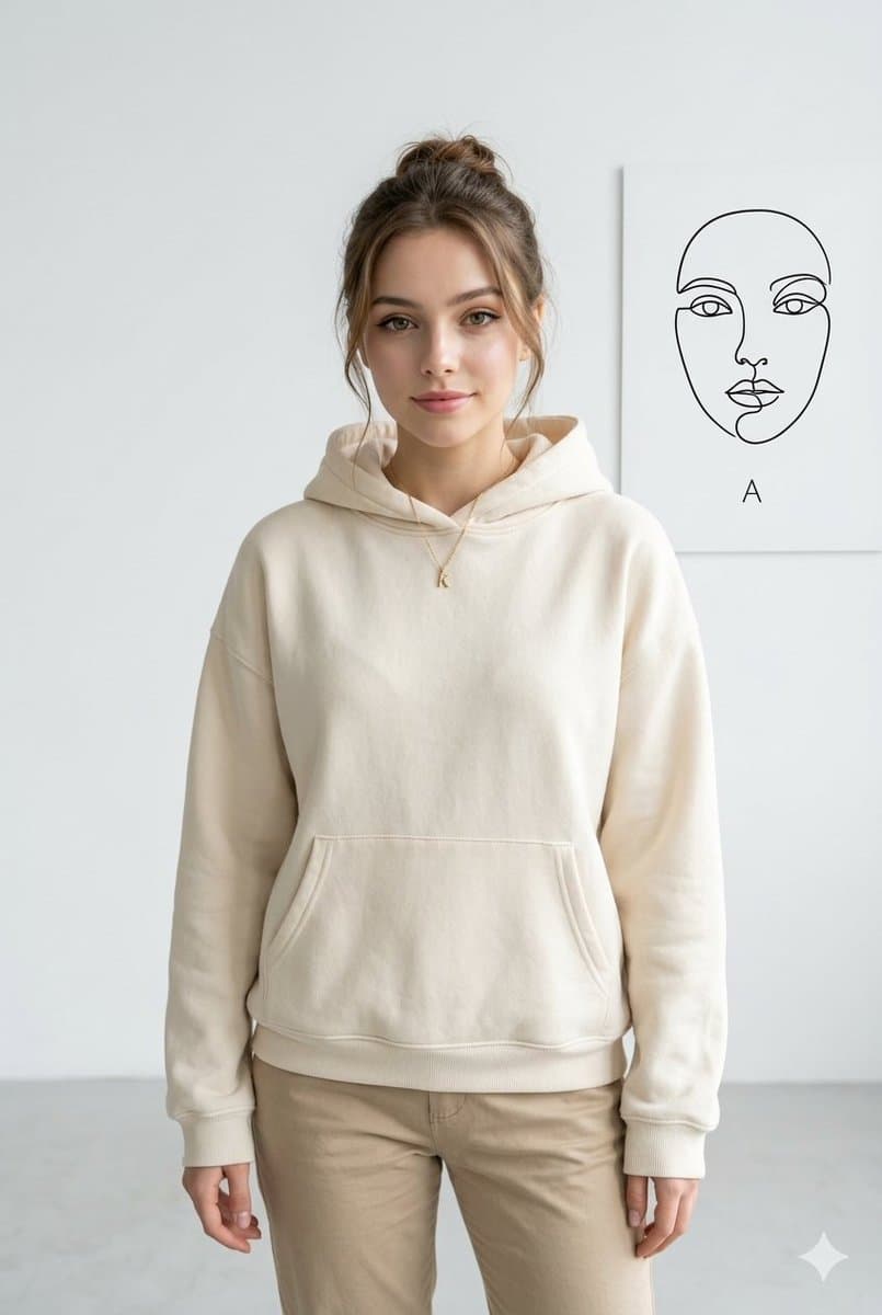 Minimalist Studio Fashion Portrait — example 1