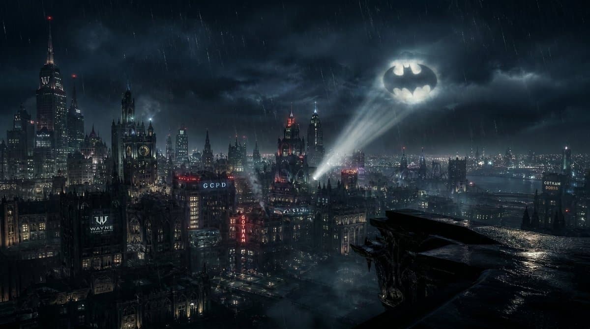 Gotham City Night Background — example 1