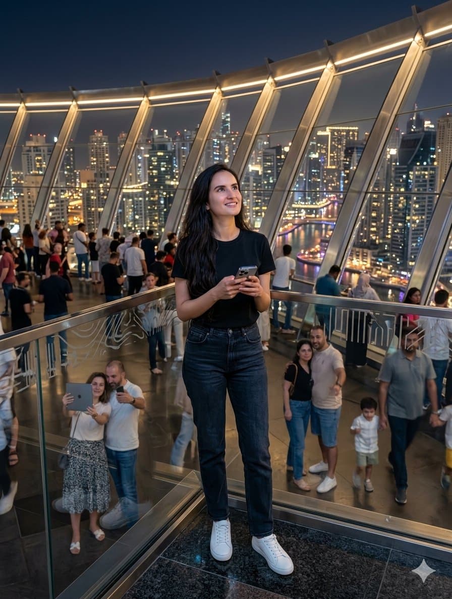 Modern Observation Deck Skyline Portrait — example 1